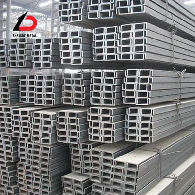 Aço carbono laminado a quente Q195 Q235 Q345 Q235D Q275 Q275b Barro de canal C Barro de aço U para suporte estrutural na construção