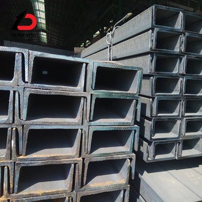 U C Canal 50-400 mm Ms S235jr A36 U Canal C Canal de aço galvanizado / Barras de aço U canal preto para estruturas de construção