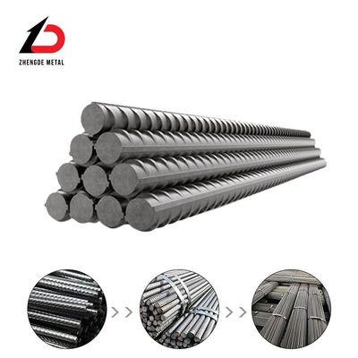 Diâmetro personalizado 12 mm 16 mm A500 Rebar de aço reforçado HRB400E HRB500E Rebar de ferro de ferro B500 B500B Bar deformada