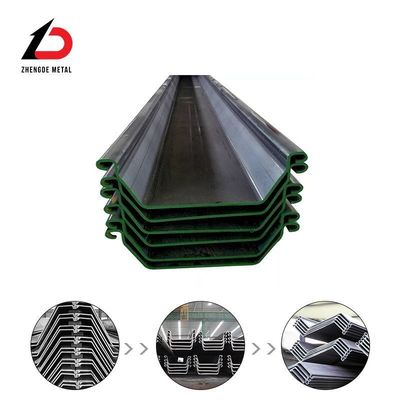 Dimensões personalizadas 9m 12m 15m 18m 24m DIN, JIS, AISI, ASTM, GB, BS Tipo II Tipo III Z Tipo U Tipo L Chapa de aço