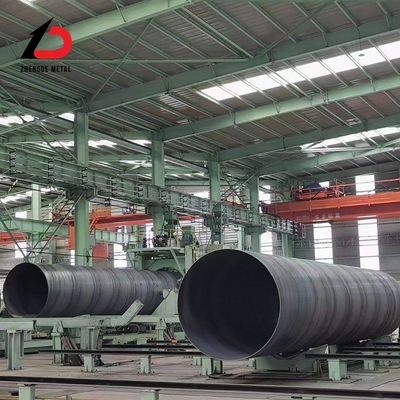Tubo de aço soldado em espiral de grande diâmetro Diâmetro 500 mm-2000 mm Tubo de aço carbono soldado