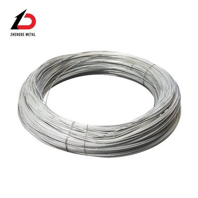 Arame de aço galvanizado de alta tração 0,3 - 11,0 mm Arame de ligação eletrogalvanizado galvanizado, preto, anelado Arame plano não ligado