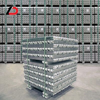 Ingota de metal Fábrica de fornecimento de pureza 99,7% 99,85% 99,9% Ingotas de alumínio A7 A8